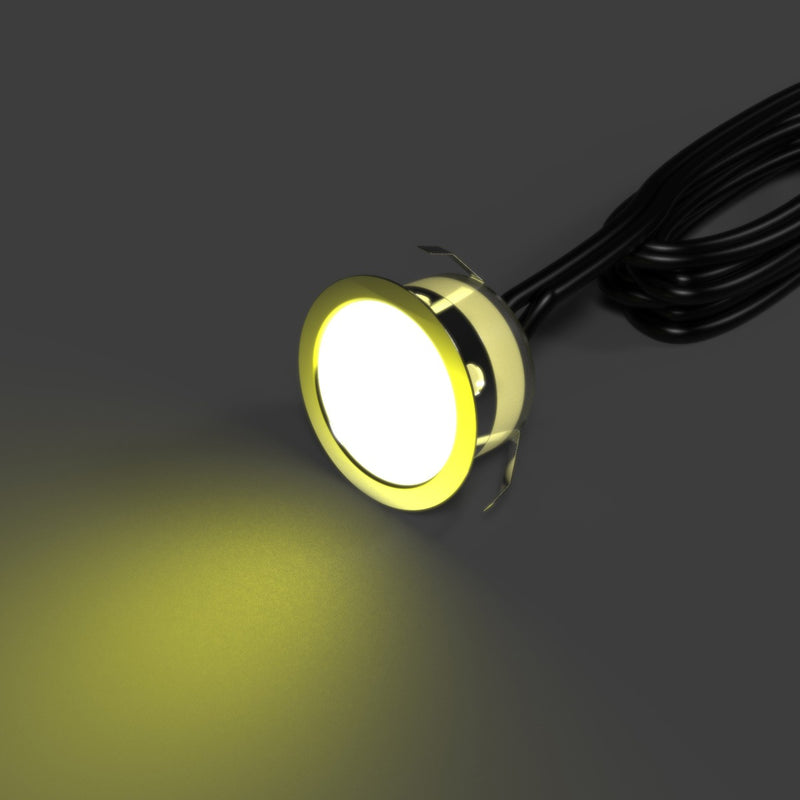 39.5mm, RGB IP67 LED Decking Light - Colour Changing - Yellow