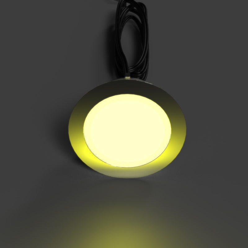 RGB 80mm LED Decking Light - Yellow