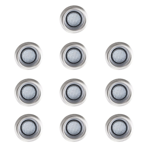 10 round LED decking lights