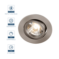 GU10 downlight in a Satin Chrome with specification