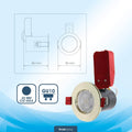 dimensions of brass fire rated downlight