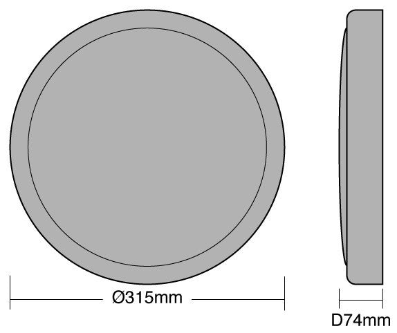 14w LED Bulkhead, With Microwave & Corridor Sensor Function