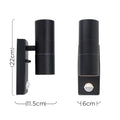Up/Down Outdoor Wall Light with dimensions