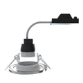 Brushed Chrome Fixed IP44 LED Downlight - Side