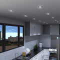  Recessed GU10 Spot Light Chrome, Brushed Chrome or White Finish