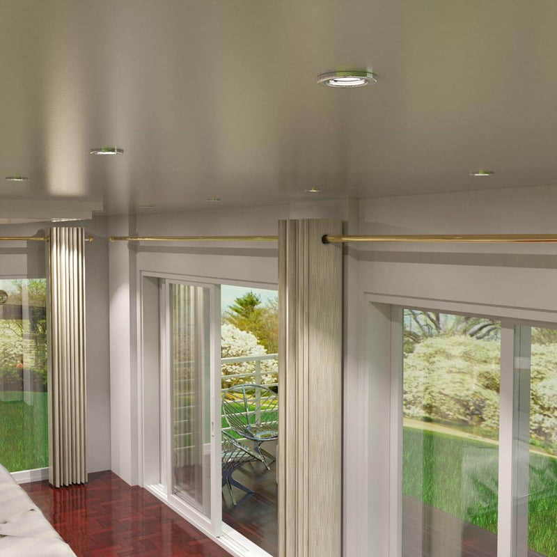 Pack of 10 Recessed GU10 Spot Light in Brushed Chrome Finish