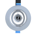 A bottom shot of the downlight showing its GU10 lamp holder.