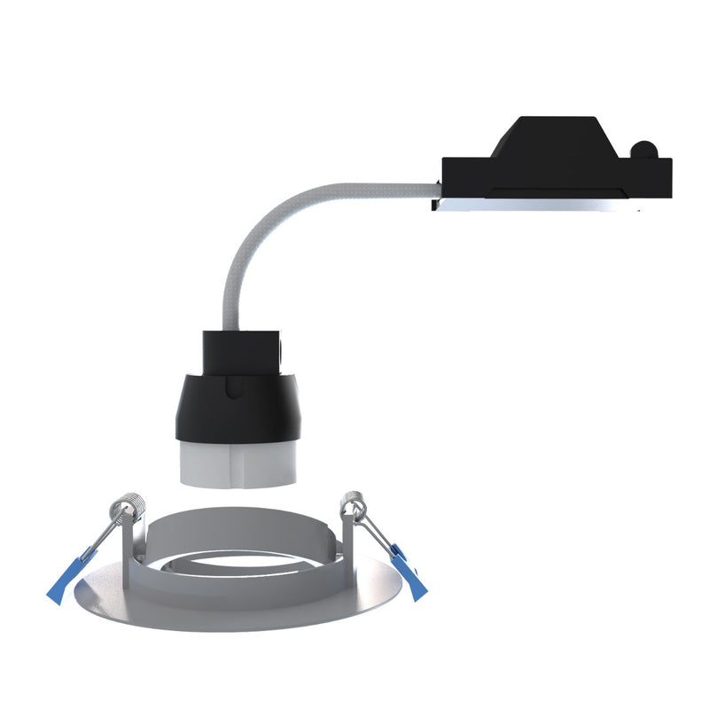 A side view of the downlight.