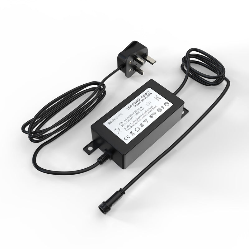 30w, IP67 Plug & Play LED Driver For Decking Lights - Front Shot