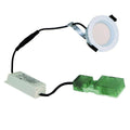 Short can LED downlight in a white finish with LED driver