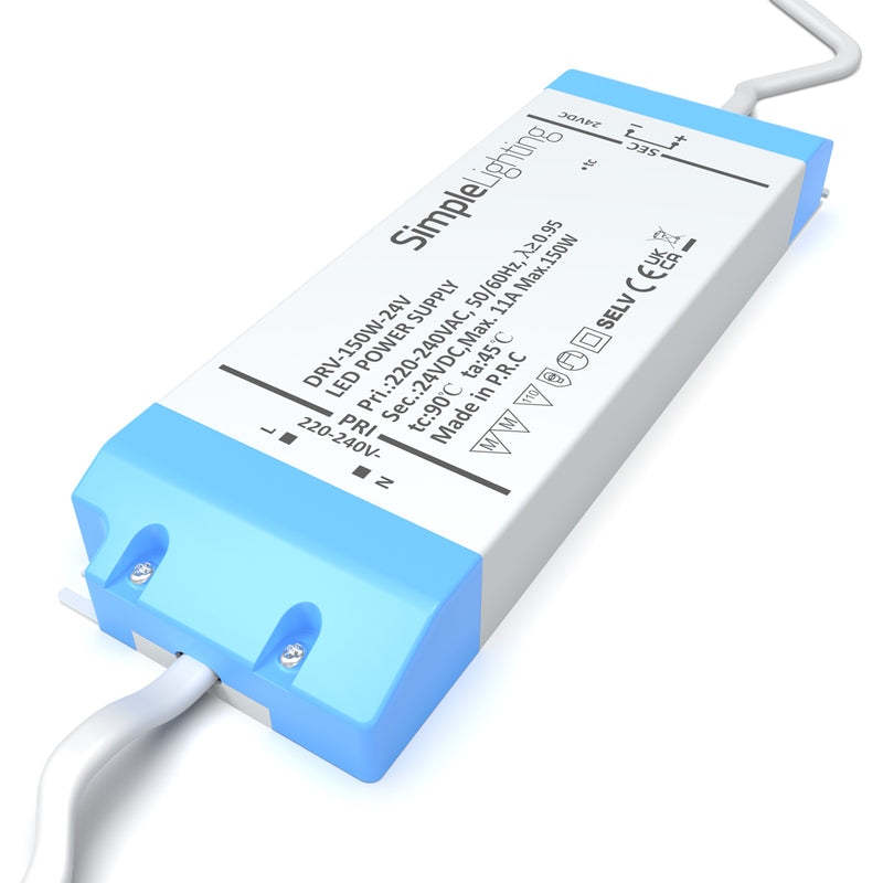 150w IP20 LED Driver, 12v or 24v DC