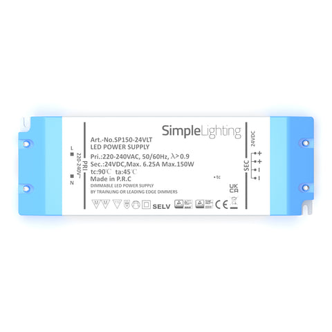150W LED DRIVER, DIMMABLE BY LEADING OR TRAILING EDGE