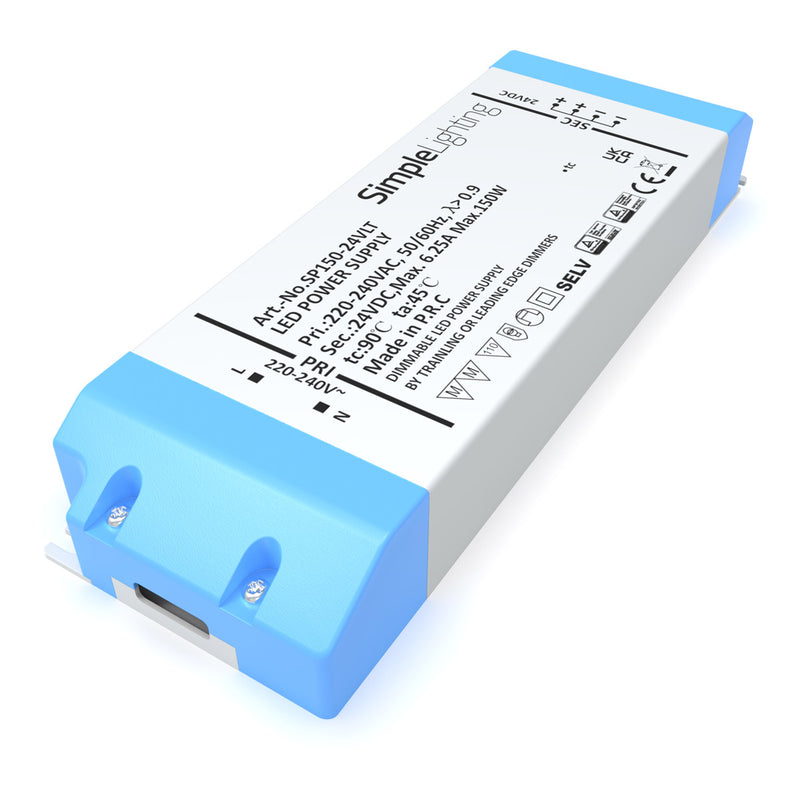 150w Dimmable Leading/Trailing Edge LED Driver 12 or 24v