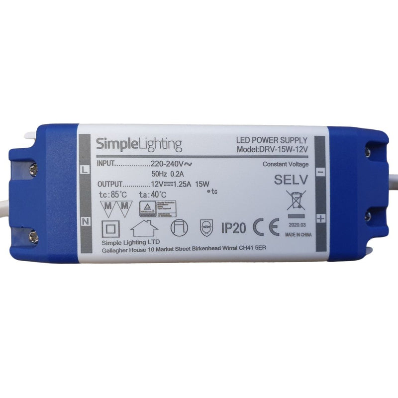Close-up of a 15w LED driver with 6 ports