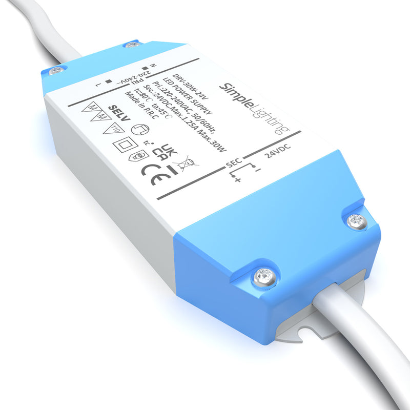 24v Slimline 30 Watt LED Driver 