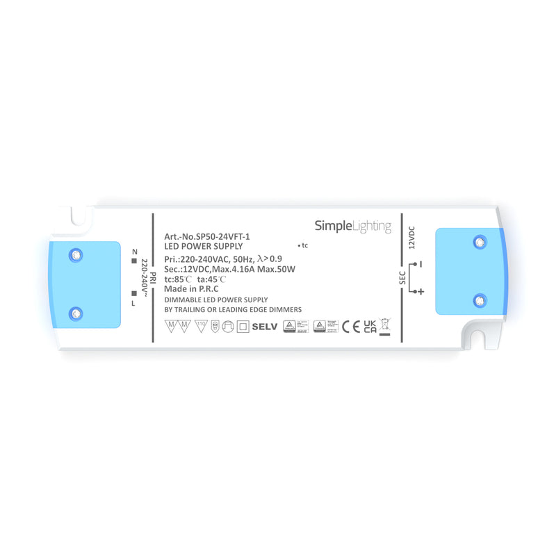 50W dimmable LED Driver, by trailing or leading edge triac