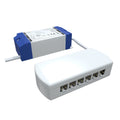 Sideview of an 8W LED driver and 6 ports destributor