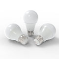 3 RGB LED E27 smart bulbs without light