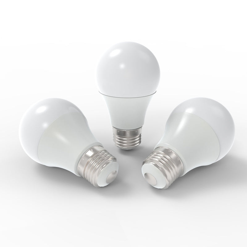 3 RGB LED E27 smart bulbs without light