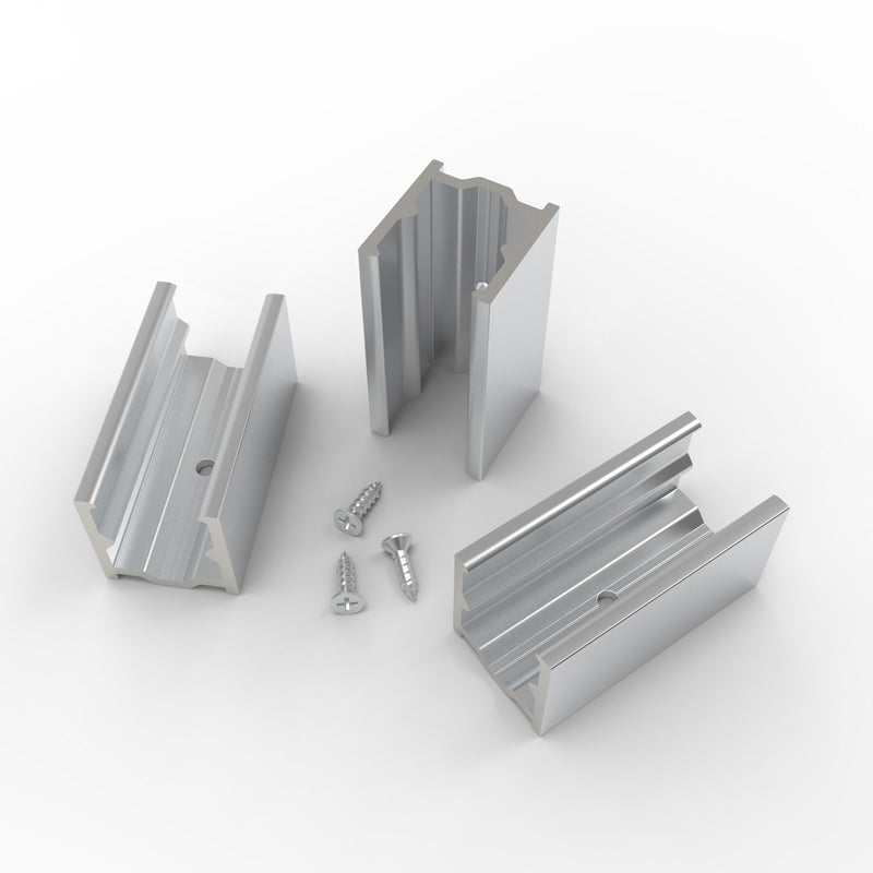 top of a pack of three mounting clips