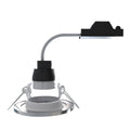 Fixed IP44 GU10 Downlights in Satin Nickel - 85mm (angle 3)