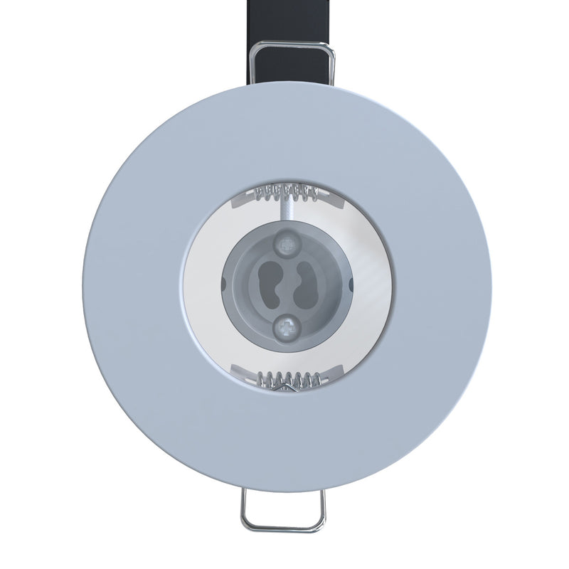 Fixed IP44 GU10 Downlights in White - 85mm (angle 2)