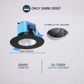 Fire Rated IP65 Downlight - Only 50mm Deep