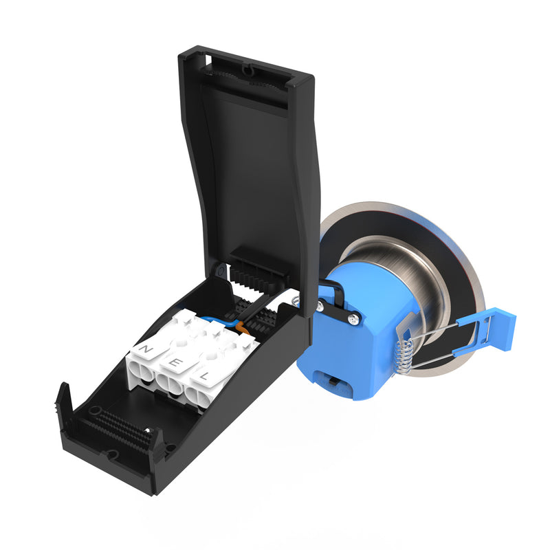 6w Satin Nickel LED Downlight with push-fit connector