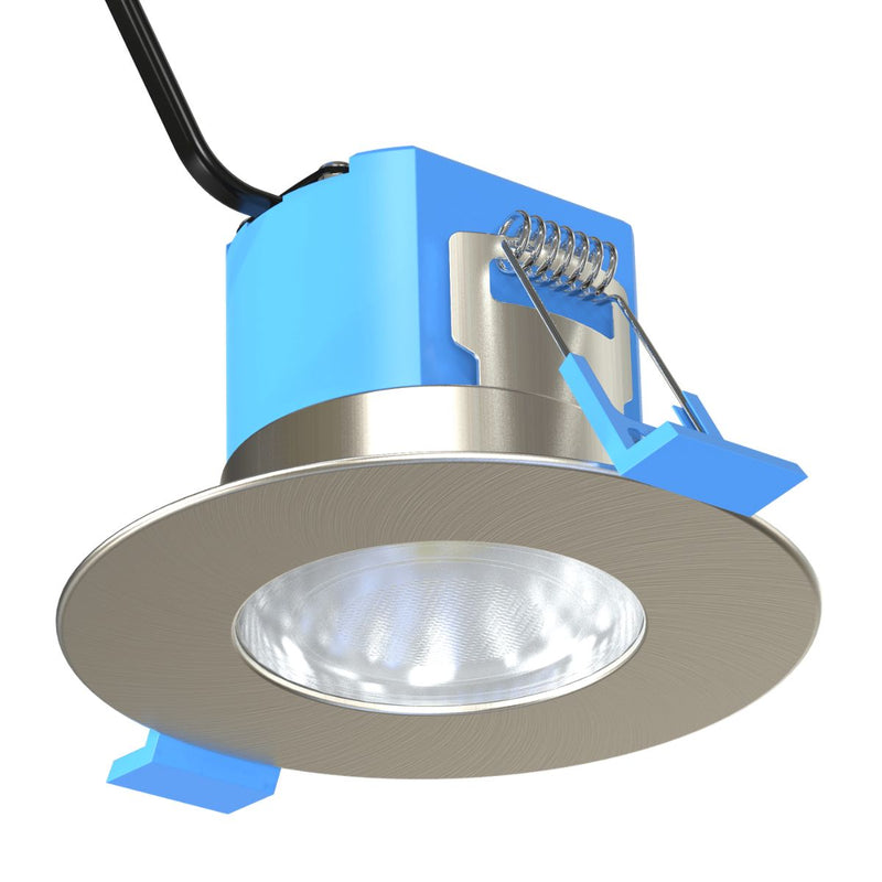 Brushed Chrome Fire Rated IP65 Downlight