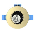 Matt Brass Fire Rated GU10 Dimmable Downlight (angle 4)