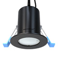 side of a black fire-rated downlight
