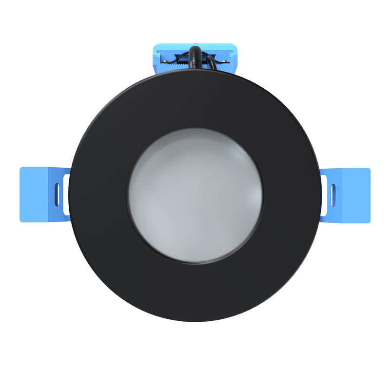 Black IP65 downlight - top