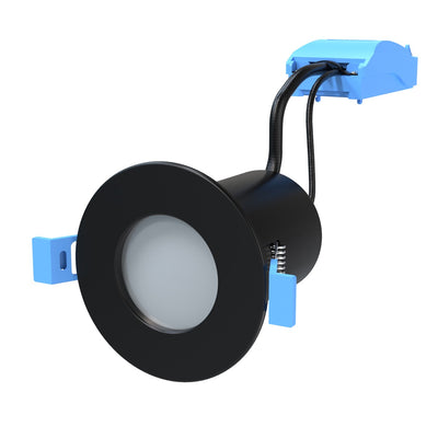 Black IP65 Shower Fire Rated Downlight, GU10