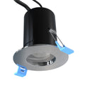 IP65 Shower Fixed Fire Rated Downlight - Brushed Chrome - Side