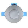 IP65 Shower Fixed Fire Rated Downlight - Brushed Chrome - Top