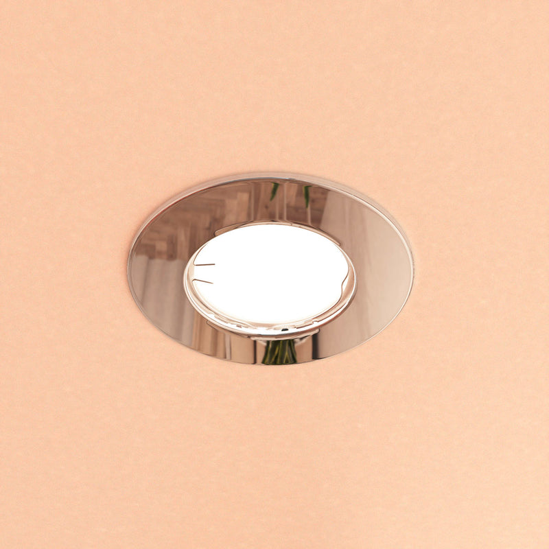Multi Pack Of 50 Fire Rated Downlights - Polished Chrome, Includes Quick Connectors