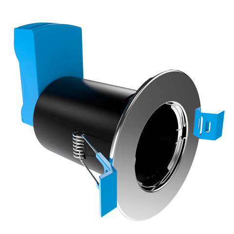 Fire Rated LED Downlight, GU10, Fixed - White, Brushed Chrome or Chrome, Incl Quick Connectors
