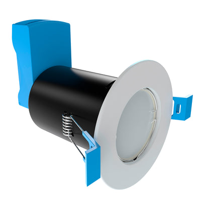 Fire Rated Downlight, GU10, Fixed - White Finish, With Quick Connectors