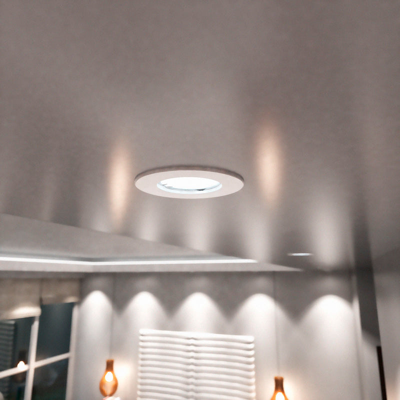 Multi Pack 10 Fire Rated Downlights - White Finish, With Quick Connectors