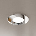 mounted chrome fire-rated downlight