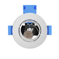 without cover chrome fire-rated tilt downlight