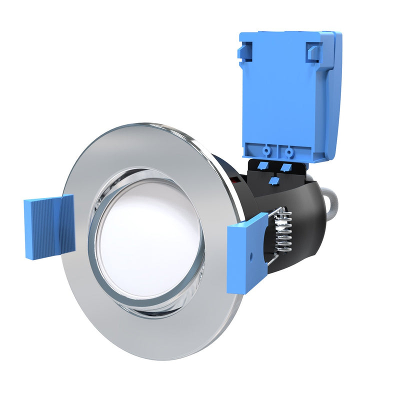 chrome tilt downlight with lifestyle