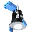 tilt LED downlight with a chrome bezel