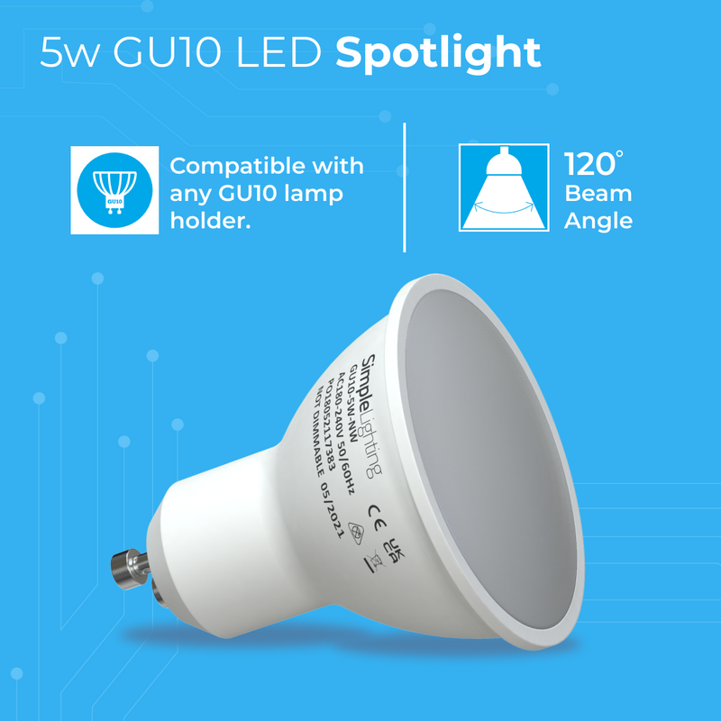 right side view of 5w led spotlight with measurement