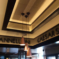 Full shot of a ceiling with warm white LED tape