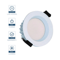 8W Short can LED downlight in a white finish with 800 lumens and a 5-year warranty