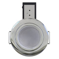 Die-Cast, Fire Rated LED Downlight, GU10, Fixed, Twist and Lock - Chrome - Front View