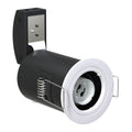 Die-Cast, Fire Rated LED Downlight, GU10, Fixed, Twist and Lock - White - Side View