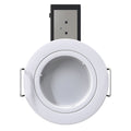 Die-Cast, Fire Rated LED Downlight, GU10, Fixed, Twist and Lock - White - Front View