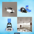 roomsets Polished Chrome Tilt Fire Rated Downlight 